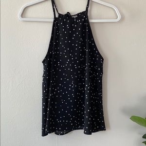 Black High-necked Tank Top